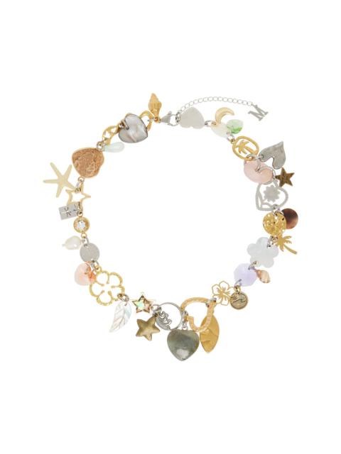MARLAND BACKUS Multicolor Castaway Charm Necklace