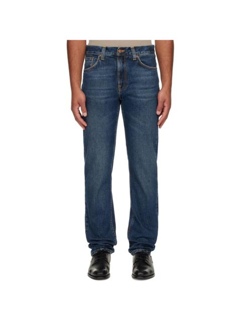 Nudie Jeans Navy Gritty Jackson Jeans