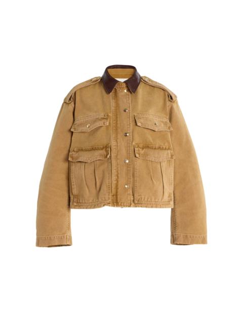 RÙADH The Henderson Oversized Washed-Canvas Jacket khaki