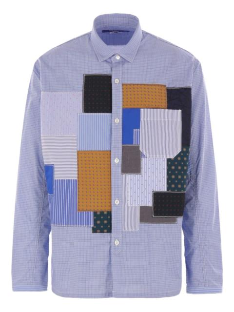 Junya Watanabe MAN patchwork poplin shirt