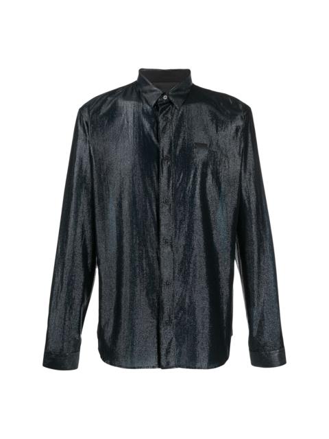 PHILIPP PLEIN metallic long-sleeve shirt