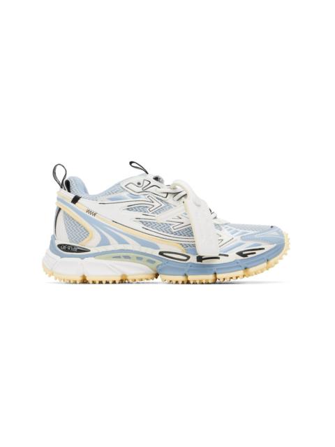 Off-White Blue & White 'Be Right Back' Suede Sneakers