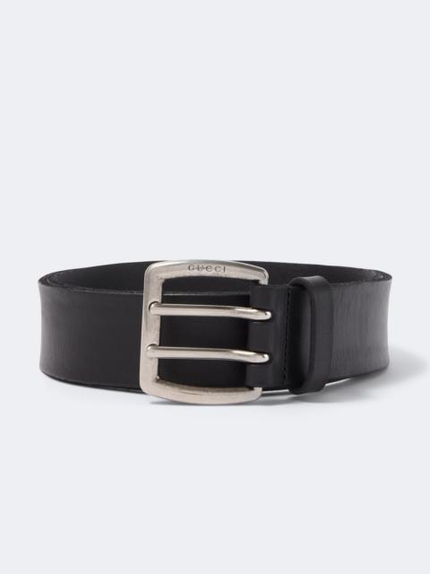 GUCCI Logo leather belt