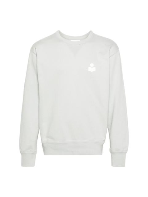 Mike logo-flocked sweatshirt