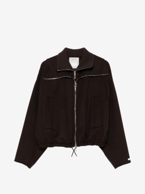 Max Mara zip-up virgin wool coat