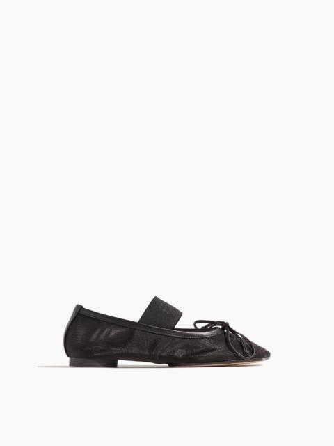 MM6 Maison Margiela Anatomic Numeric Ballet Shoe in Black