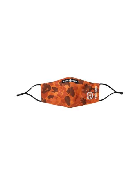 A BATHING APE® BAPE Fire Camo Mask 'Orange'