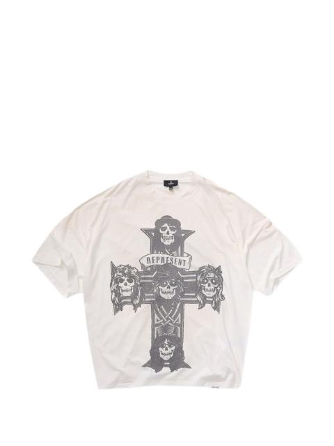 REPRESENT Guns N' Roses cross graphic T-shirt