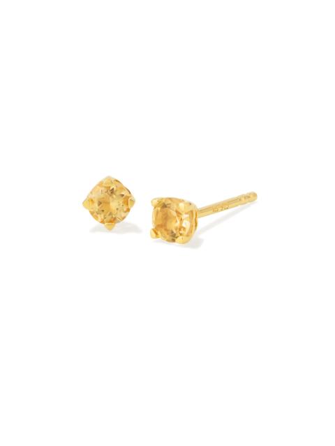 KENDRA SCOTT Maisie 18k Yellow Gold Vermeil November Stud Earrings