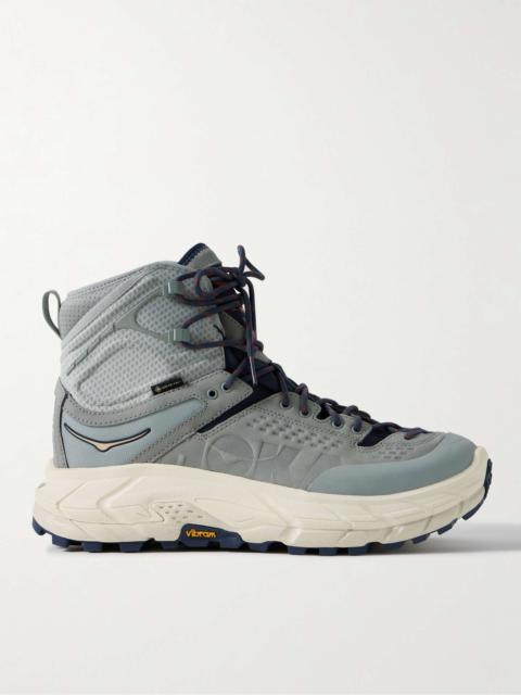 HOKA Tor Ultra Hi Rubber-Trimmed GORE-TEX® and Leather Hiking Boots