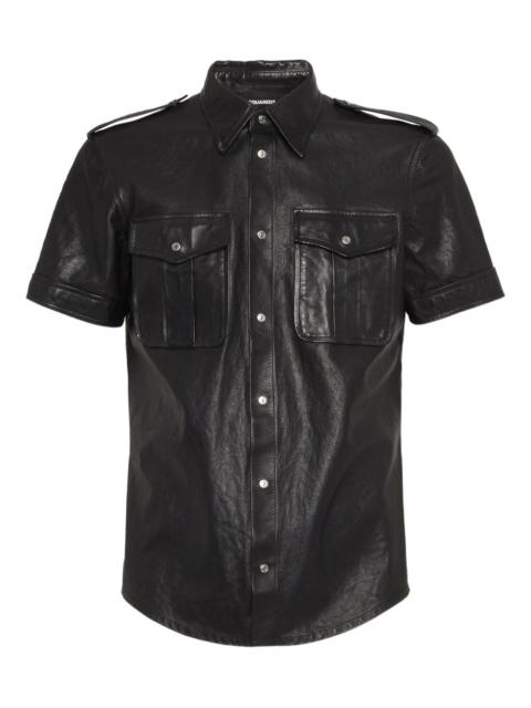 DSQUARED2 leather shirt