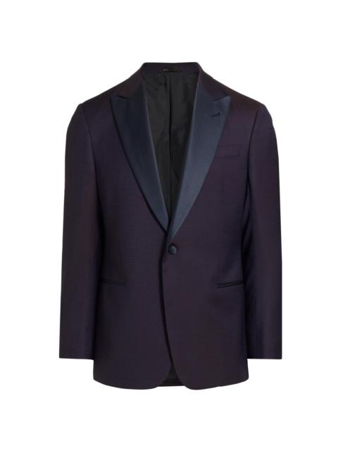 GIORGIO ARMANI Men's Wool One-Button Dinner Jacket - Purple