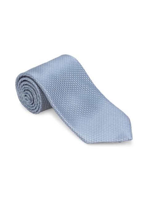 Two-Tone Basket Weave Silk Tie