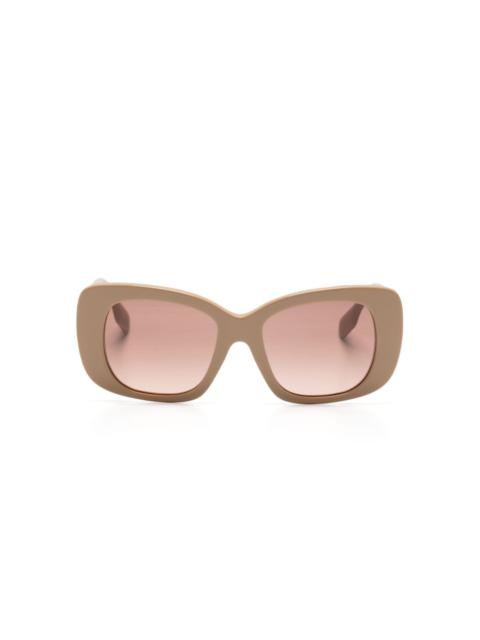 logo-plaque square-frame sunglasses