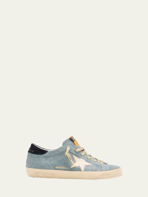 Golden Goose Super-Star Low-Top 스웨이드 운동화