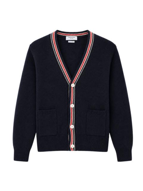 Thom Browne Donegal Wool V-Neck Cardigan