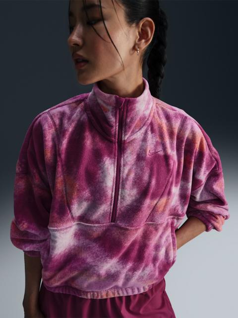 Nike Nike One Women's Therma-FIT Oversized 1/2-Zip Fleece Printed Top