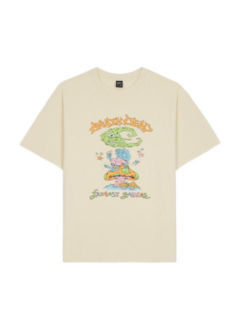 BRAIN DEAD Psychic Card Games T-shirt - Natural