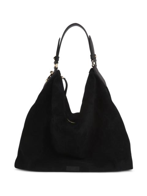 JIMMY CHOO Women's Ana Suede Hobo Bag - Black