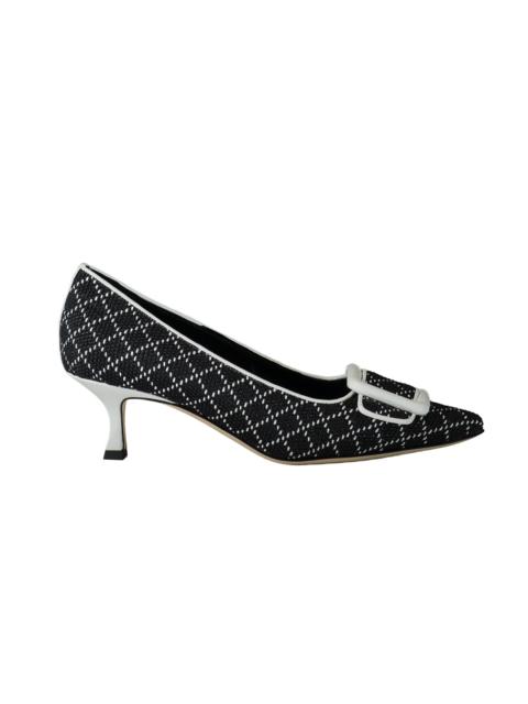 Manolo Blahnik Maysale Pump - Black White