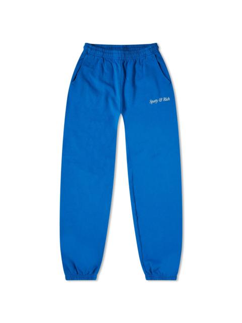 Sporty & Rich Sporty & Rich italic Logo Sweat Pants
