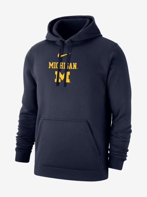 Michigan Club Fleece Nike Men's College Hoodie