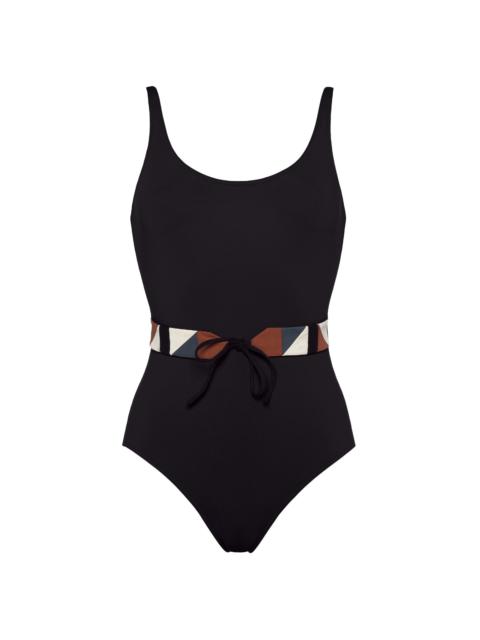 ERES Women's Damier Belted One-Piece Swimsuit - Ultra