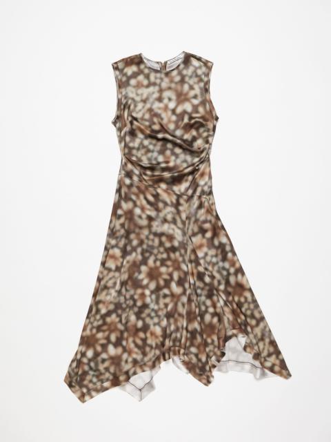 Acne Studios Print sleeveless dress - Brown