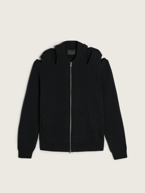 Simone Rocha Merino Slash Zip Cardigan