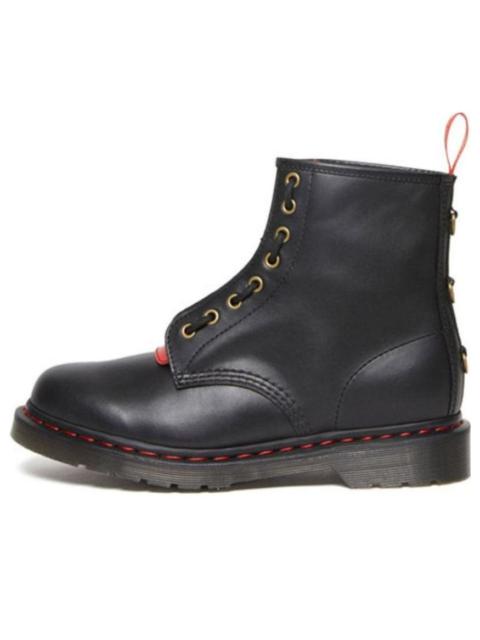 Dr. Martens 1460 Year of the Rabbit Leather Lace Up Boots 'Black Red' 30556004