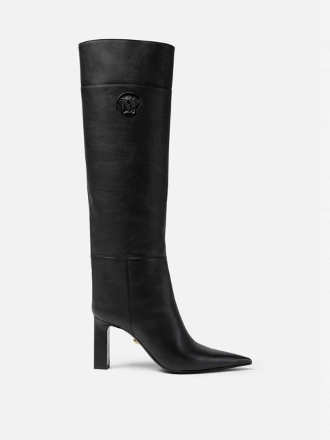 VERSACE La Medusa Leather Boots