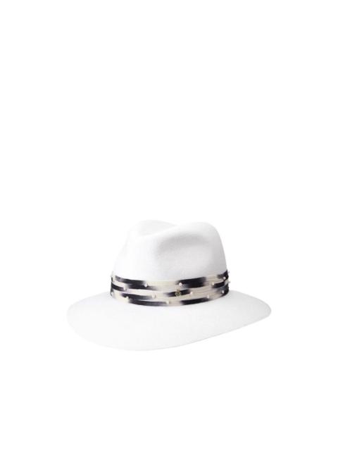 MAISON MICHEL pearl-embellished hat