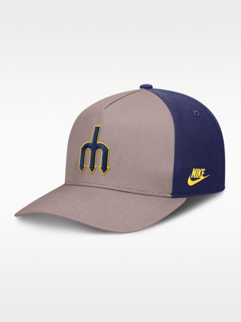Nike Seattle Mariners Cooperstown Rise Men's Nike MLB A-Frame Adjustable Hat