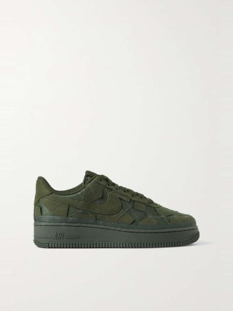 Nike + Billie Eilish Air Force 1 paneled suede and shell sneakers