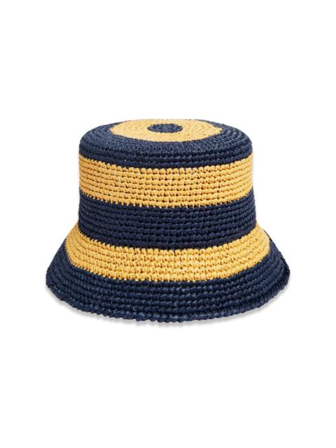 La DoubleJ striped bucket hat