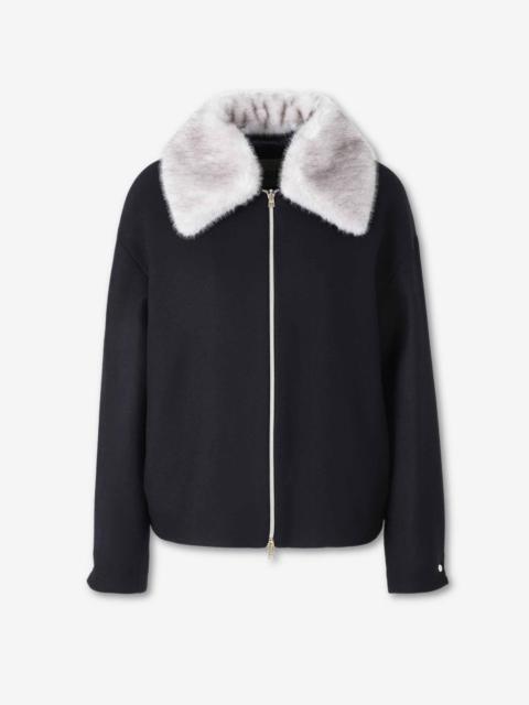 Herno JACKET WITH FUR COLLAR
