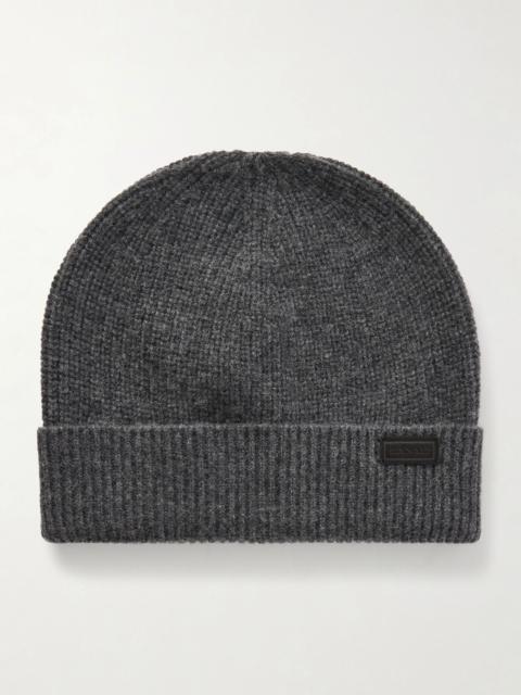 Canali Wool and Cashmere-Blend Beanie Gray