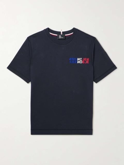 Moncler Grenoble Slim-Fit Logo-Print Cotton-Jersey T-Shirt