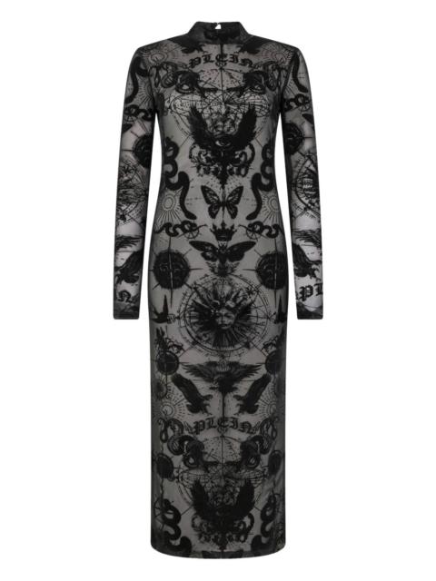 PHILIPP PLEIN open-back midi dress