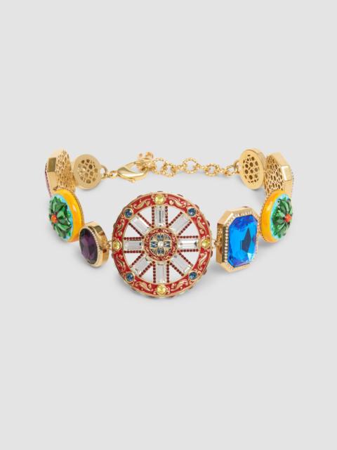 Dolce & Gabbana Women's Goldtone, Glass Crystal & Resin Choker - Multi Color