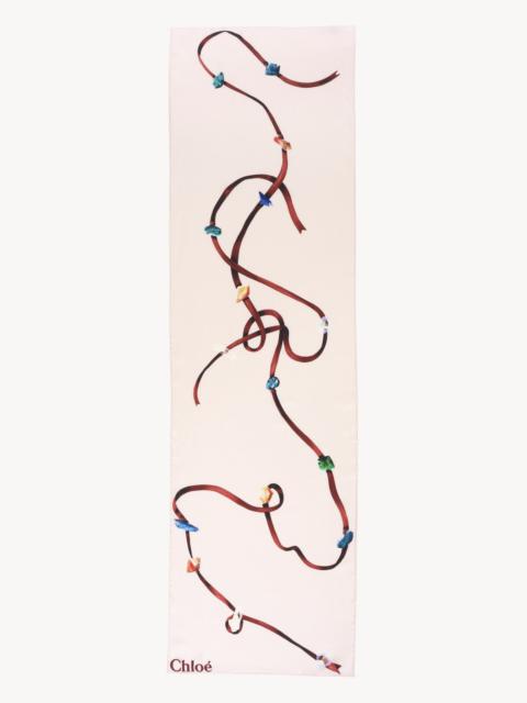 Chloé ZODIAC FIRE PRINTED SCARF