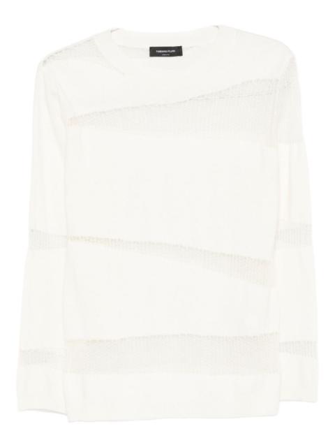 FABIANA FILIPPI mesh-panel sweater