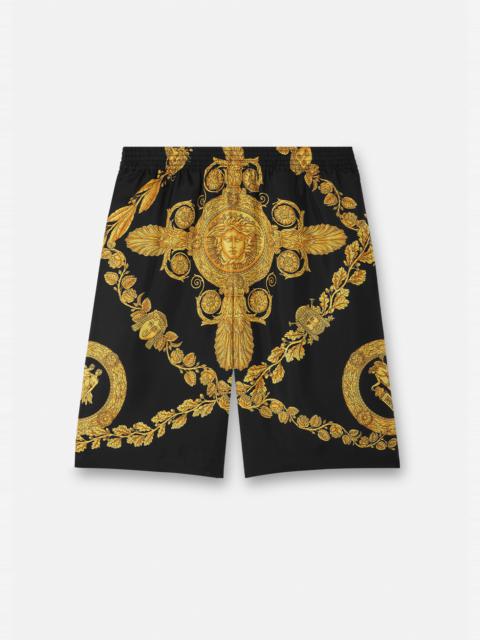 VERSACE Maschera Baroque Silk Shorts