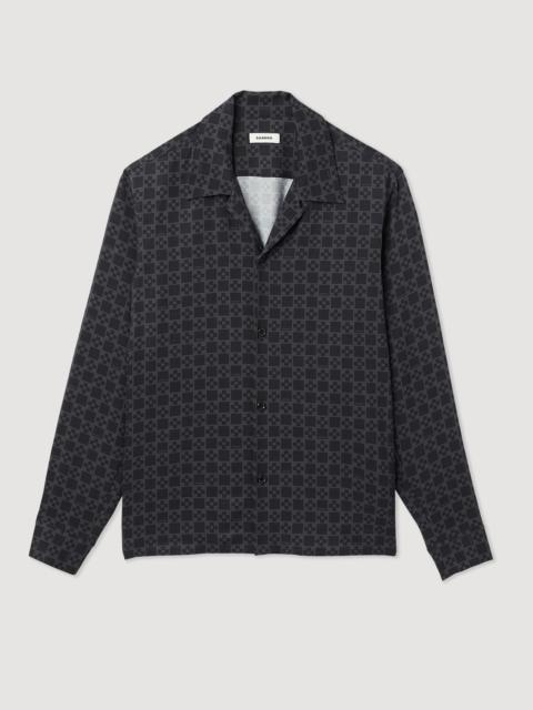 Sandro Flowing shirt with spread collar