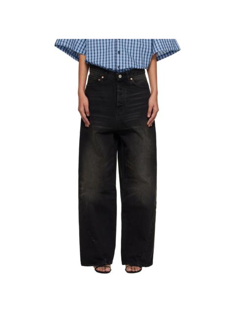 VETEMENTS Black Spiral Jeans