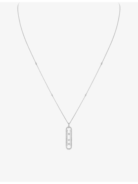 MESSIKA Move 10th 18ct white-gold and diamond necklace