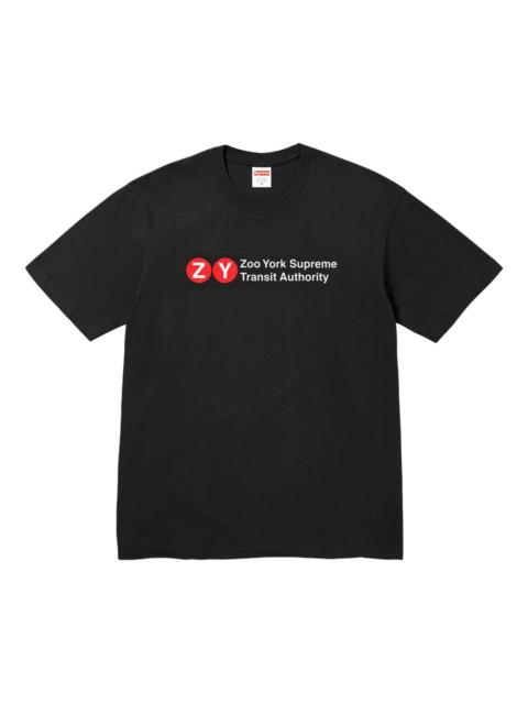 Supreme Zoo York Transit "SS 25 - Black" T-shirt