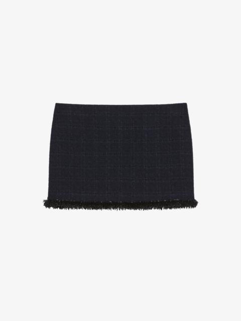 Givenchy MINI SKIRT IN TWEED WITH PEARLS