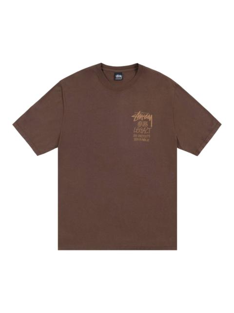 Stussy x Our Legacy Work Shop Surfman Pigment Dyed Tee 'Dark Brown'