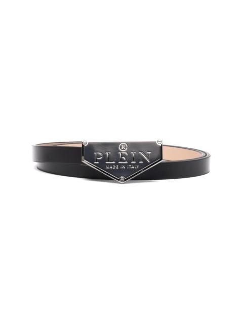 Iconic Plein leather belt